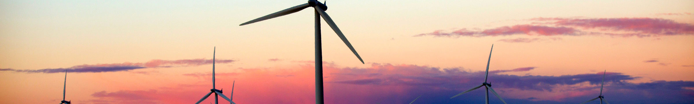 Wind turbines at sea